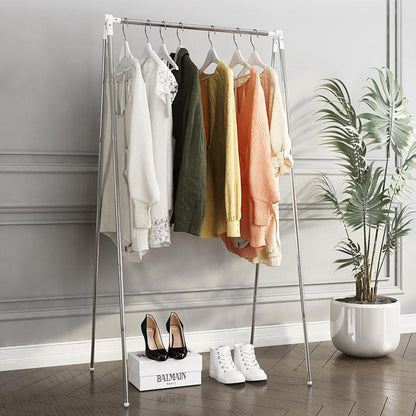 Portable Travel Telescopic Garment Rack Folding Clothes Rack