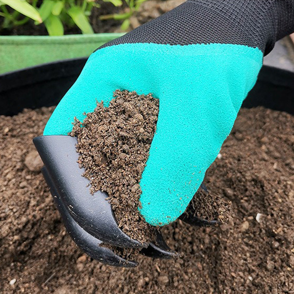 2 Pairs Waterproof Gardening Gloves with ABS Claws