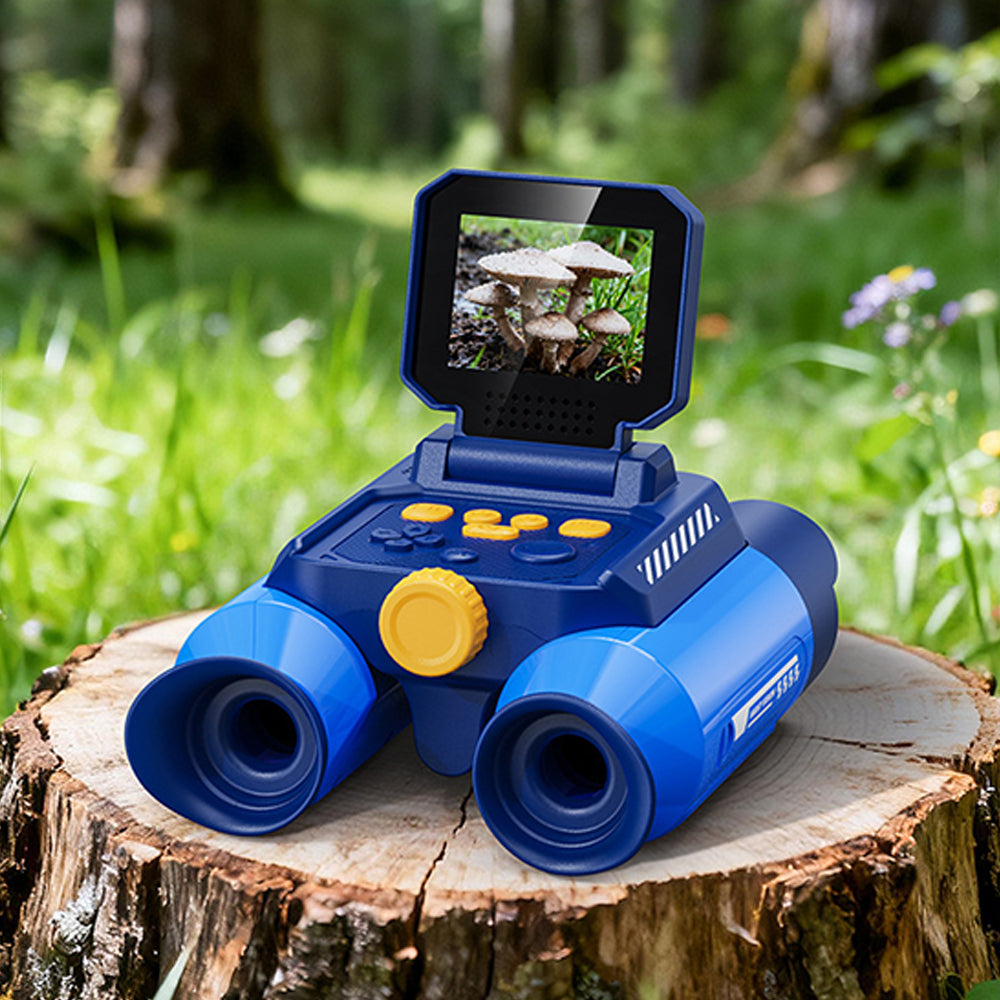 Digital Binoculars with Night Vision and 10X Optical Zoom - Blue