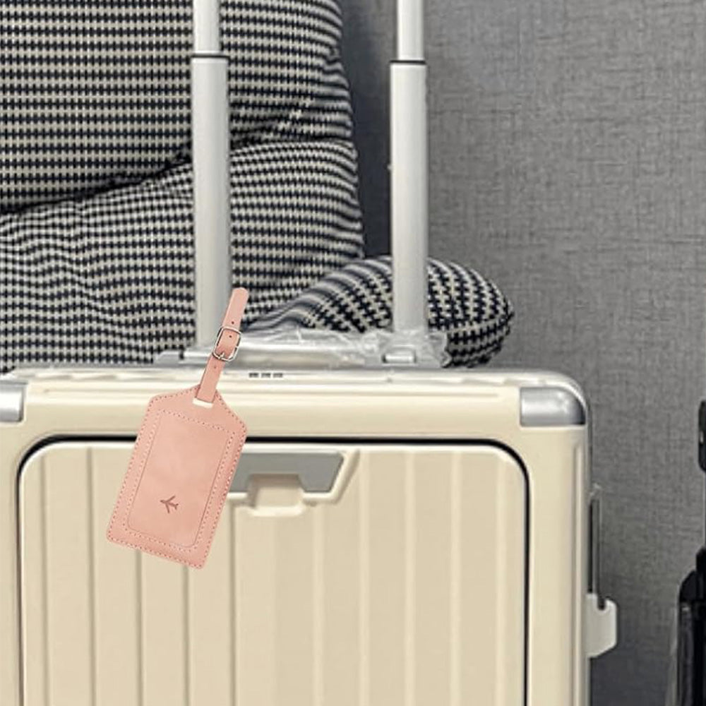 RFID Shield Passport Holder and Luggage Tag Set  - Pink