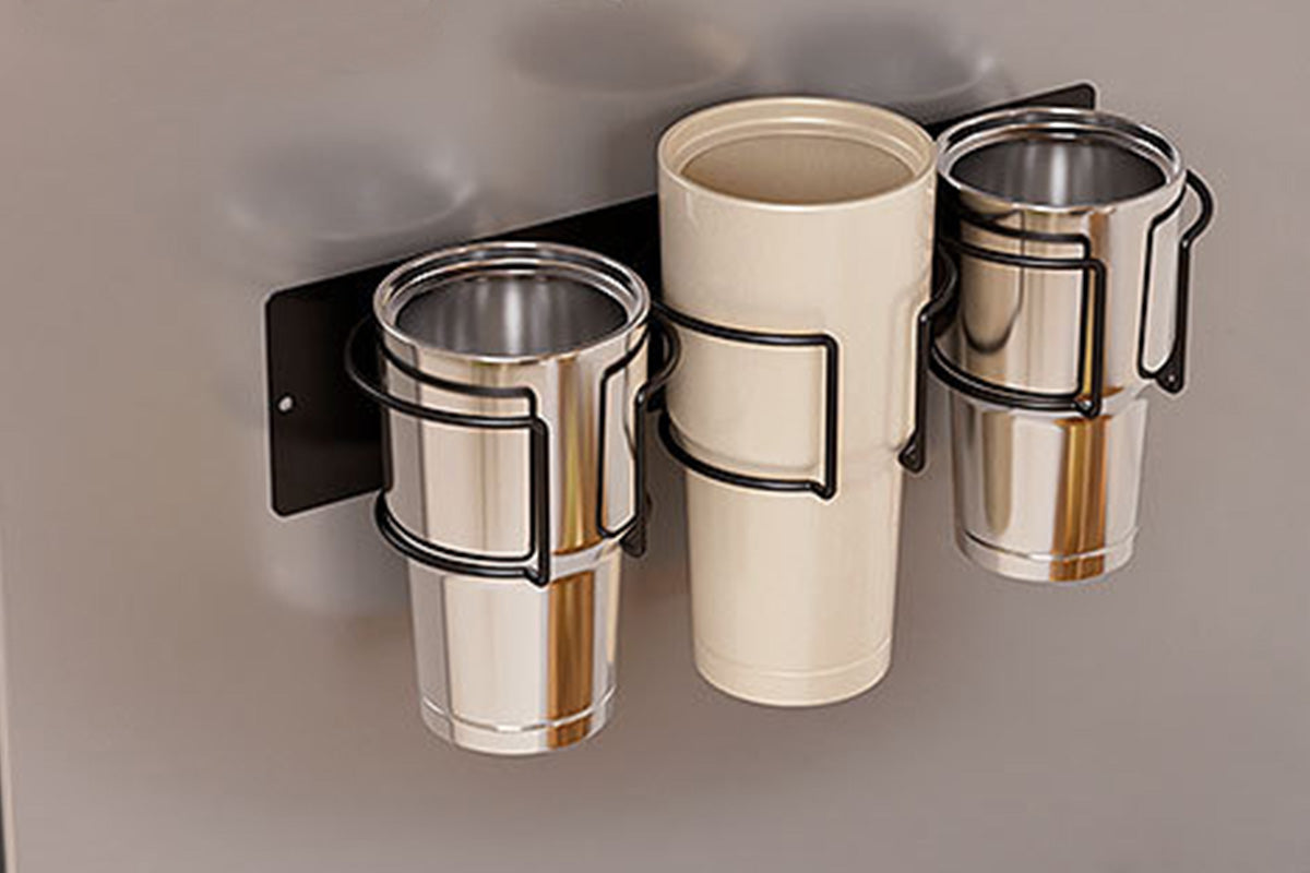 2Pcs 3-Cup Organizer Holder for Stanley  Cabinet Fridge Wall Magnetic Storage