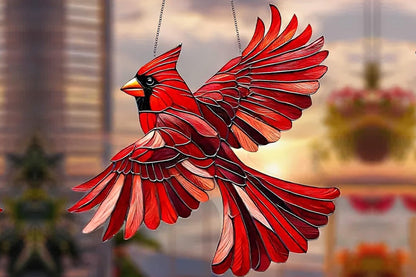 3Pcs Colorful Spirit Birds Sherum Spirit Birds Hanging Ornament Sun Catcher Stained Birds