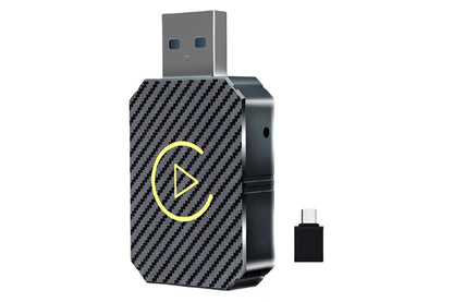 2Pcs Wireless Carplay Android Auto Adapter USB Car Dongle