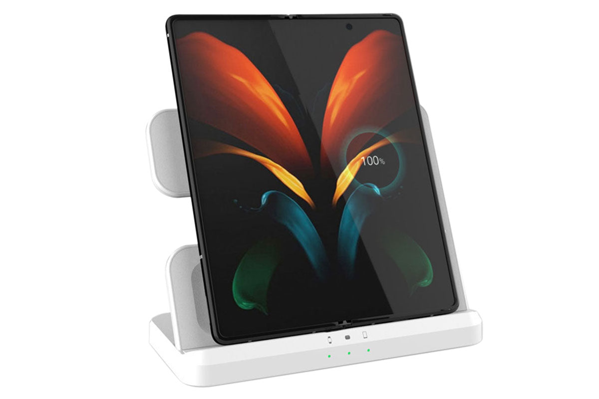 3 in 1 Wireless Charger Fast Charging Station Pad - Black