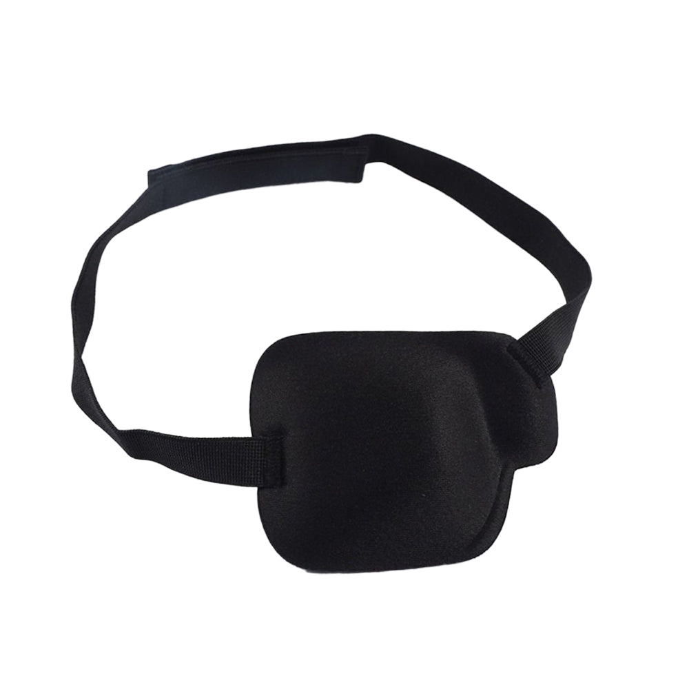 3D Single Eye Cover Adjustable Amblyopia Eye Masks Vision Care Blindfold Eye Patch -Black