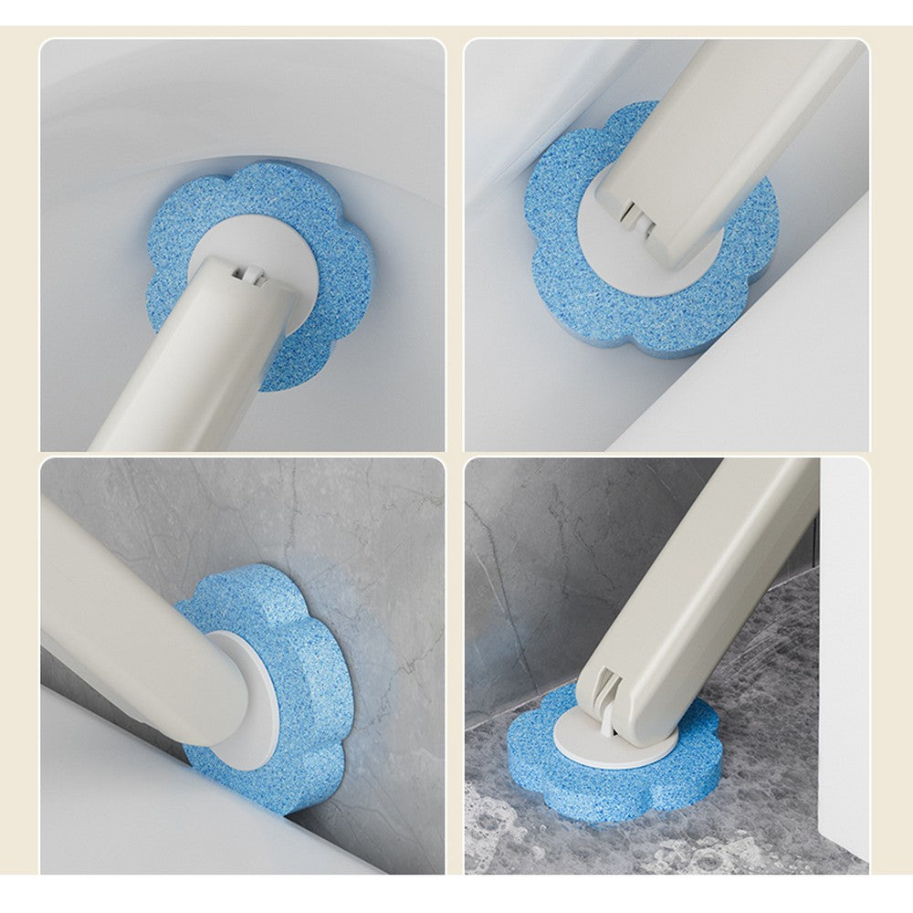 Toilet Bowl Brush and Holder Set Toilet Cleaning System with 24 Refill Heads