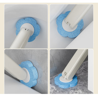 Toilet Bowl Brush and Holder Set Toilet Cleaning System with 24 Refill Heads
