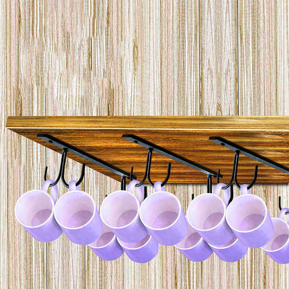 3Pcs Mug Hooks Under Cabinet Coffee Mug Holder for Kitchen Utensils