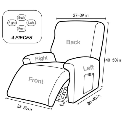Recliner Chair Cover Stretch Recliner Cover Lift Reclining Recliner Chair Slip Cover Recliner Slipcover - Style 1