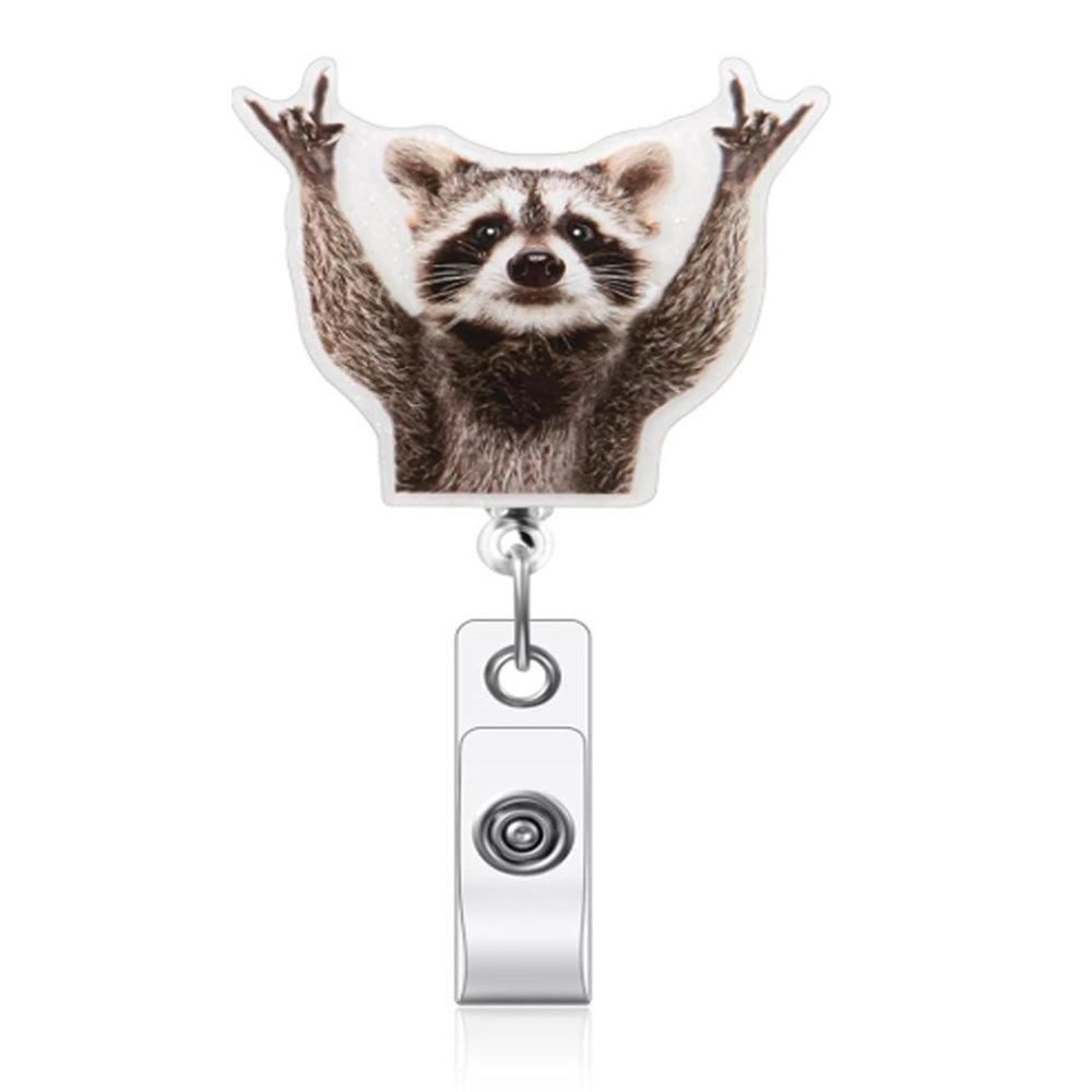 Retractable Badge Reel Cute Badge Clip - Panda
