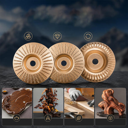 6Pcs Angle Grinder Sanding Discs 100mm Carbon Steel Wood Polishing Wheel Set