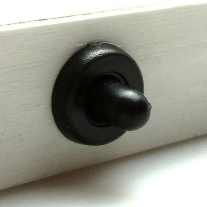 50 Pieces Plastic Spring Pivot Pins for Plantation Shutters - Black