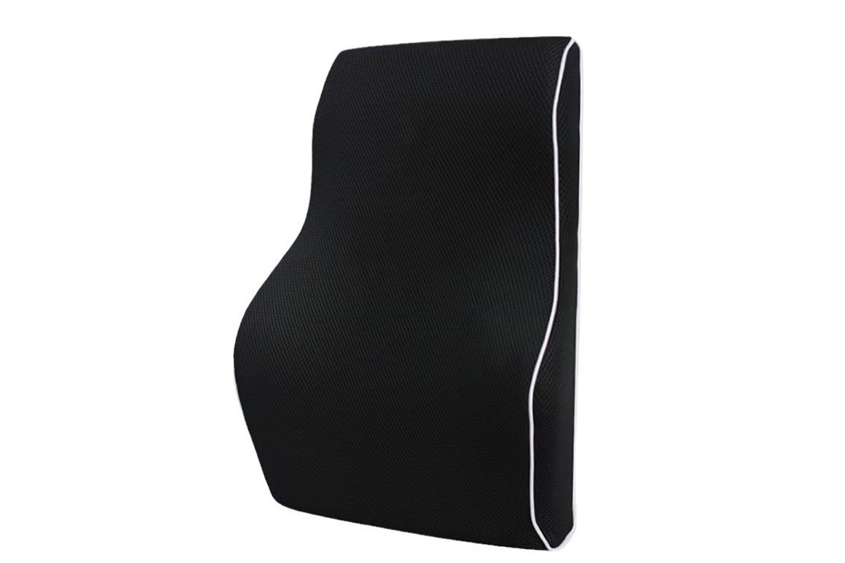 Ergonomic Lumbar Back Support Cushion Memory Foam Backrest with Adjustable Strap