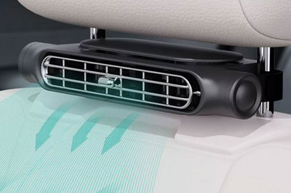 Car Fan for Rear Seat Cooling Air Fan 3 Gear Speeds Portable USB Backseat Cooling Fan