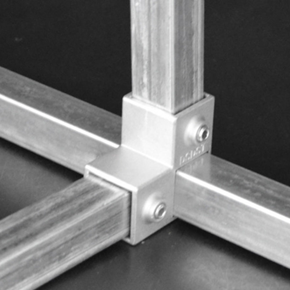 8 Piece 25x25mm Aluminum Alloy Square Tube Connector Set