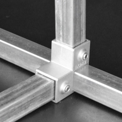 8 Piece 25x25mm Aluminum Alloy Square Tube Connector Set