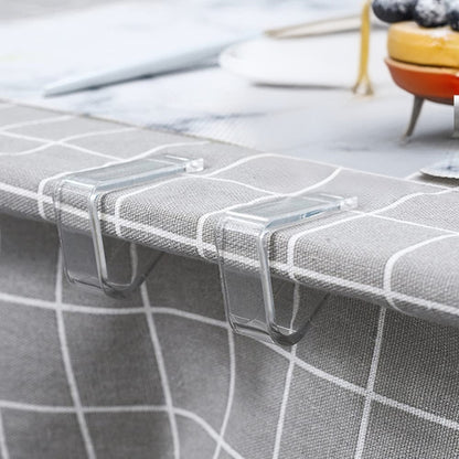 24 Pack Clear Plastic Tablecloth Clips for Tables