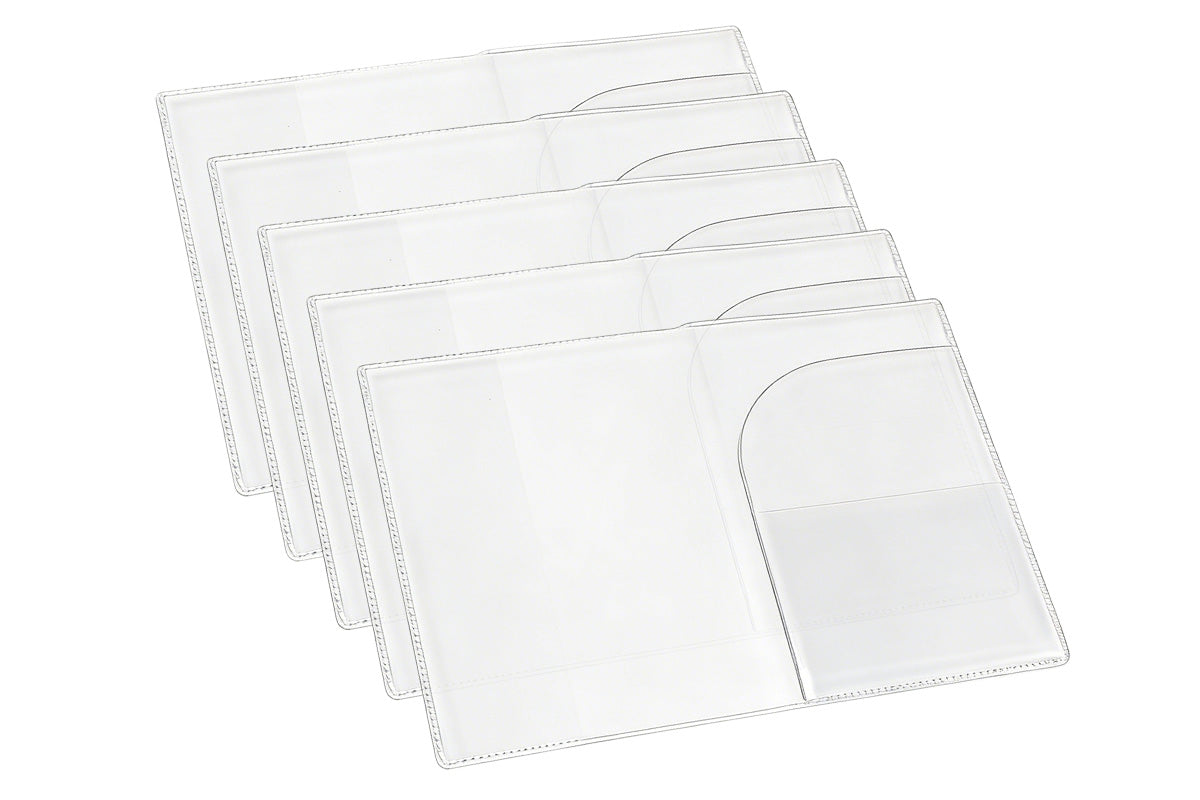 5 Piece Clear Passport Cover Protector Case