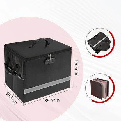 Fireproof Document Box with Combination Lock