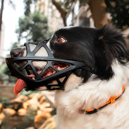 Adjustable Dog Muzzle Pet Breathable Muzzle Anti-Bite Stop Chewing