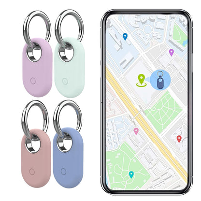 4Pcs Compatible with Samsung Galaxy SmartTag2 Silicone Case All-Round Protection Smarttag2 Holder with Keychain Style 3