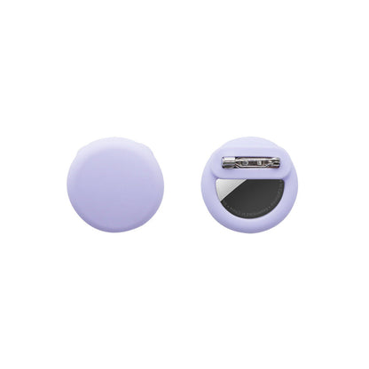 2Pcs For Apple AirTag Holder Hidden Silicone AirTag GPS Tracker Case with Safety Pin Purple