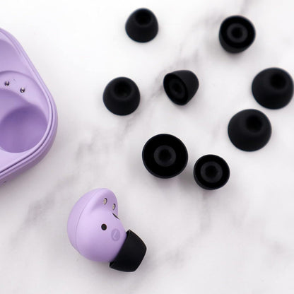 12 Pack Silicone Ear Tips for Samsung Galaxy Buds2 Pro S M L Sizes Replacement-Black