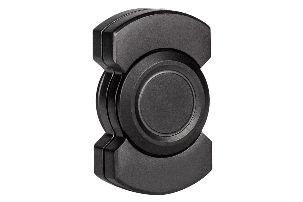 3-in-1 Fidget Spinner Slider and Clicker Stress Relief Toy for Little Ones and Adults-Black