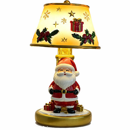 Christmas Table Lamp Vintage Resin Desk Light - Santa