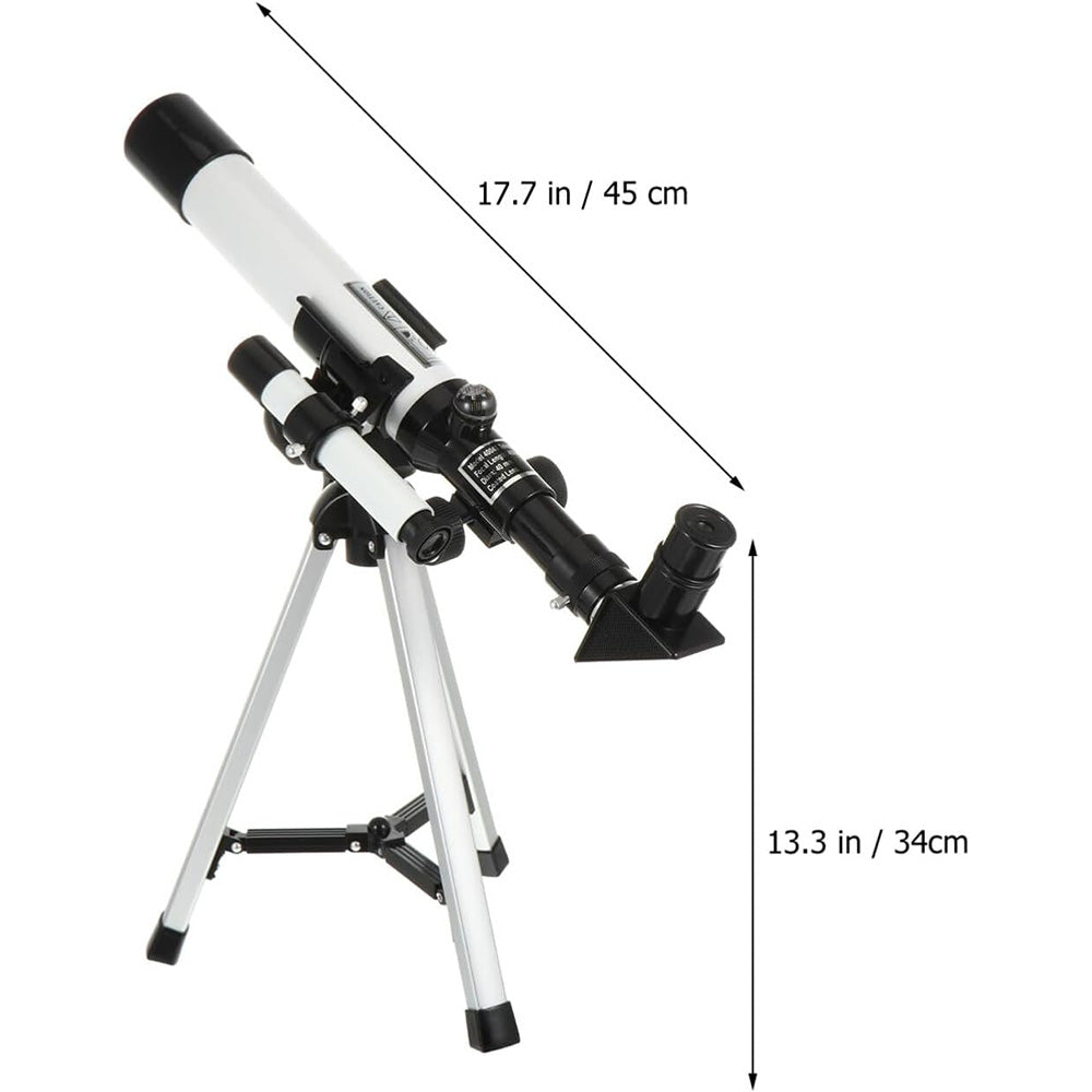 32X Magnification Astronomical Telescope Portable GPS Syncs Telescope with Tripod for Little Astronomy Beginners White