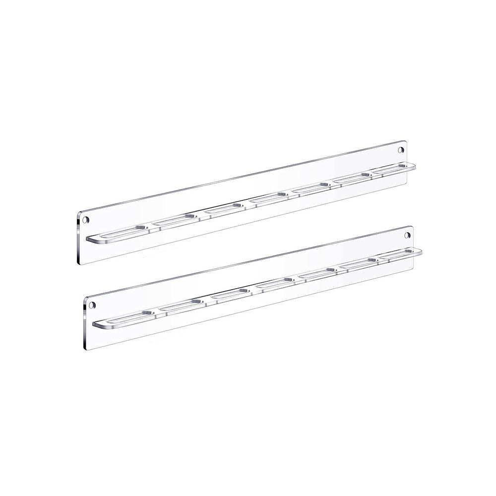 2 Pcs Eyeglasses Storage Rack Punch-free Wall Mounted Acrylic Sunglasses Holder Display Stand Transparent