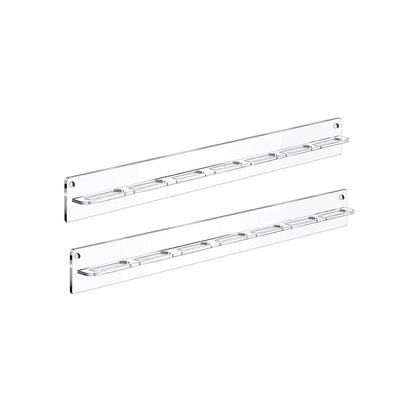 2 Pcs Eyeglasses Storage Rack Punch-free Wall Mounted Acrylic Sunglasses Holder Display Stand Transparent