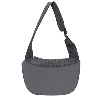Pet Carrier Sling Mesh Backpack Travel Bag for Dogs & Cats Grey