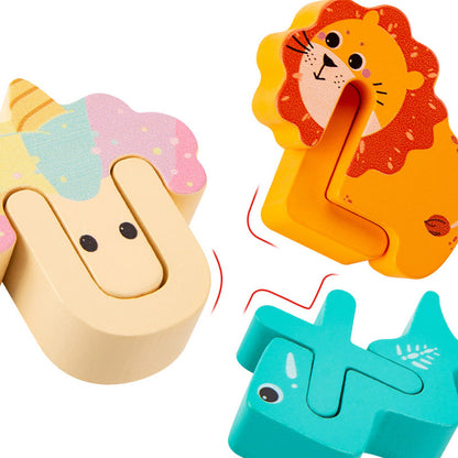 Wooden Alphabet Animal Puzzles ¨C Matching Game Educational Toys for Kids