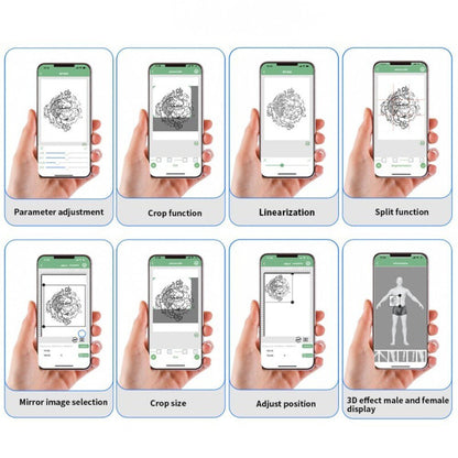 Portable Bluetooth Thermal Tattoo Stencil Printer