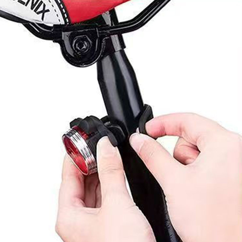 2Pcs Bike Lights Set USB Rechargeable Front Headlight and Rear Taillight