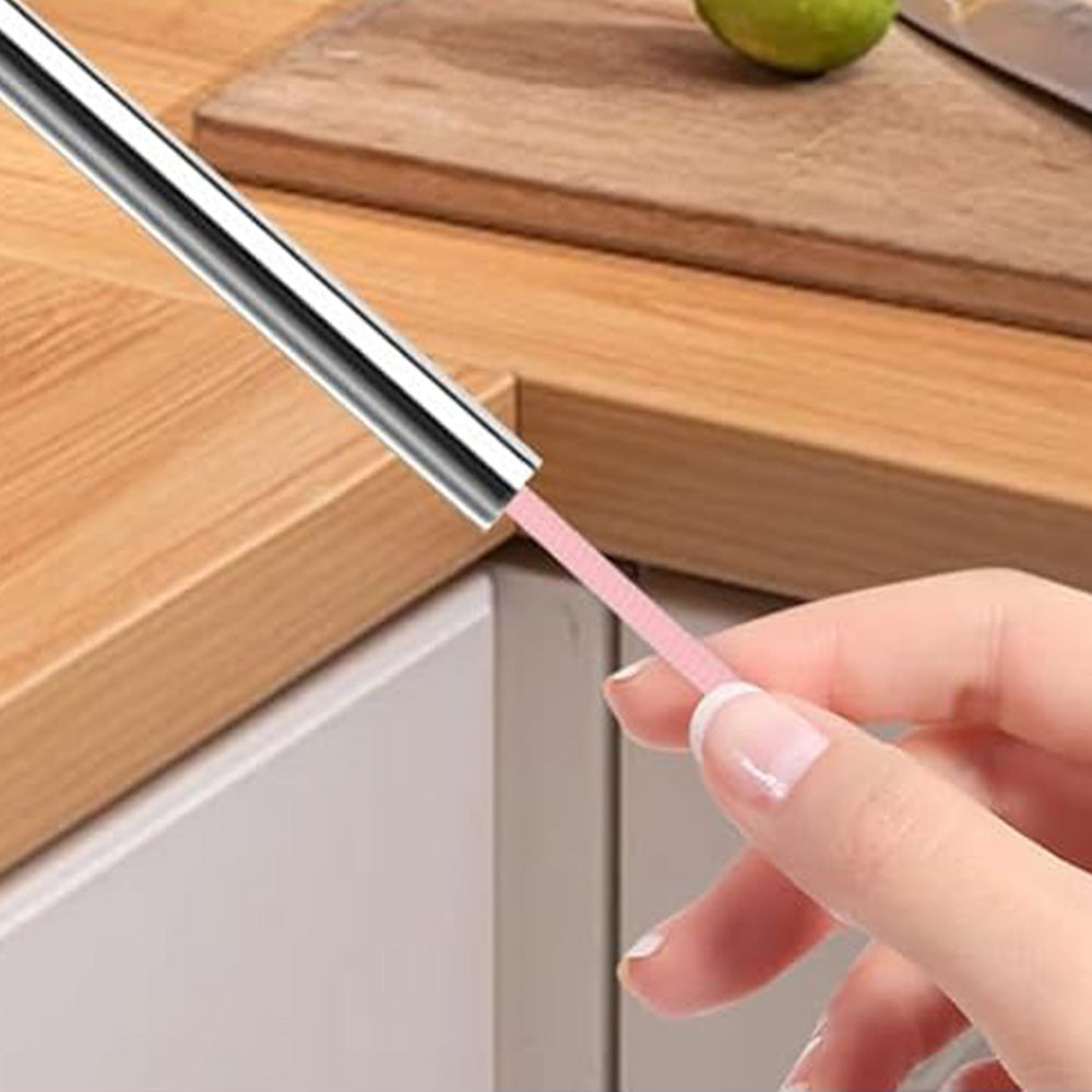 2Pcs Silicone Straw Cleaner Brushes Reusable Straw Cleaner with Bendable Steel Core