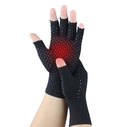 Women Arthritis Compression Gloves Anti-Slip for Hand Pain and Osteoarthritis -Black