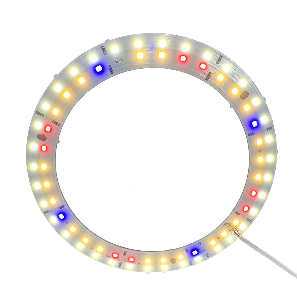 Dual Head Multi Color LED Plant Lamp with Stand-White
