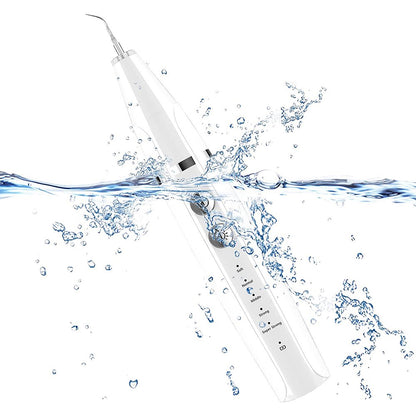 Electric Ultrasonic Plaque Remover Teeth Cleaning Kit Dental Calculus Remover LED Light -White