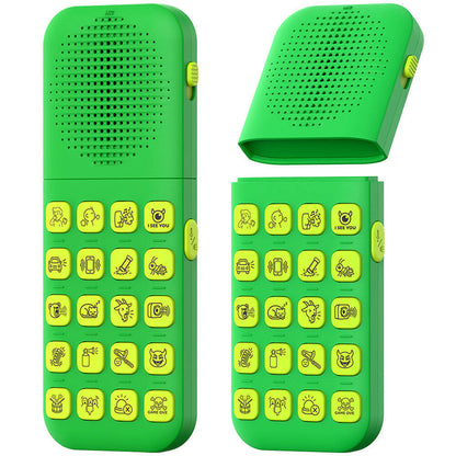 20 Sound Effect DIY Recording Prank Toy with Remote for Boys and Girls - Green