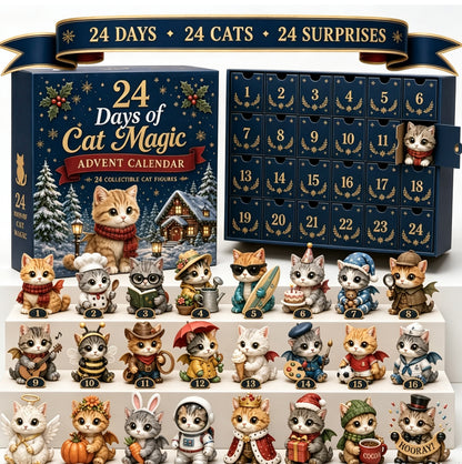 British Shorthair Cat Christmas Advent Calendar For Adults 2D Acrylic Cat Decoration