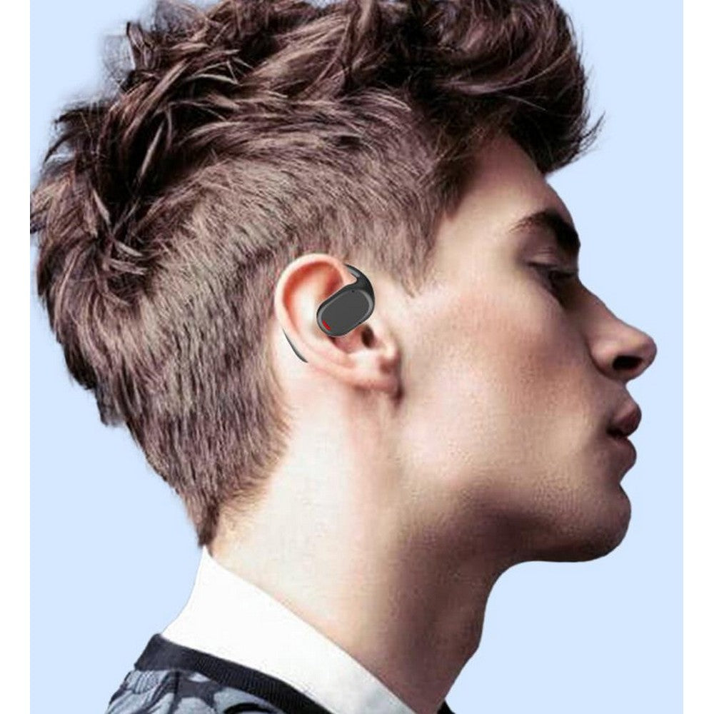 Bluetooth Earphones Wireless In-Ear Sports Stereo TWS Headphones Earhooks Ear-hanging Painless Wearing With Package -Black