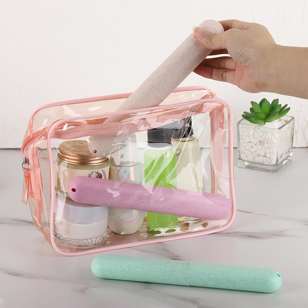 4 Pcs Travel Toothbrush Case Hard Shell Plastic Cover