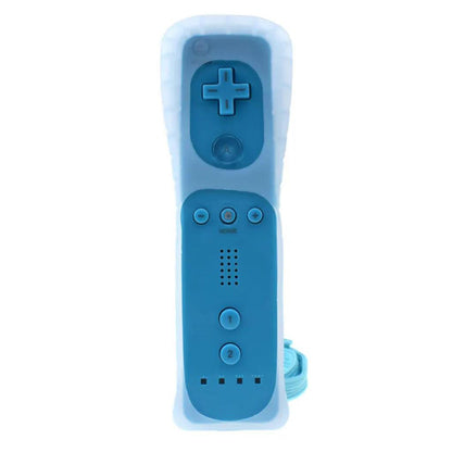 2-in-1 Remote Controller Joystick Built in Motion Plus Replacement Gamepad Compatible with Nintendo Wii/Wii U Acid Blue