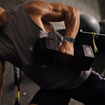 Silicone Sport Band for Whoop 5.0 Waterproof Replacement Wrist Strap Black