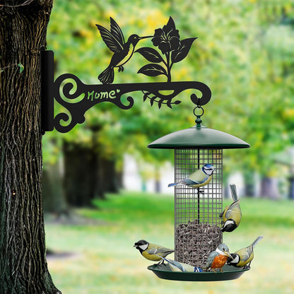 Decorative Metal Wall Hook for Plants  Bird Feeders & Wind Chimes