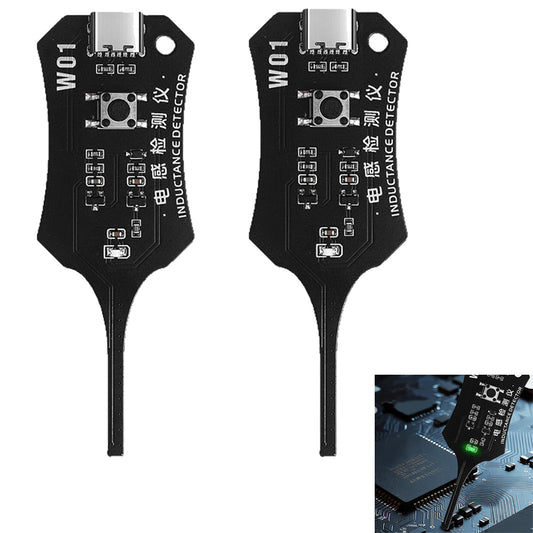 2Pcs Inductance Tester Type C for Phone Motherboard Coil Diagnostic Tool