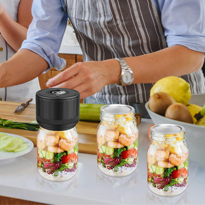 Electric Mason Jar Vacuum Sealer Kit for Food Storage & Preservation