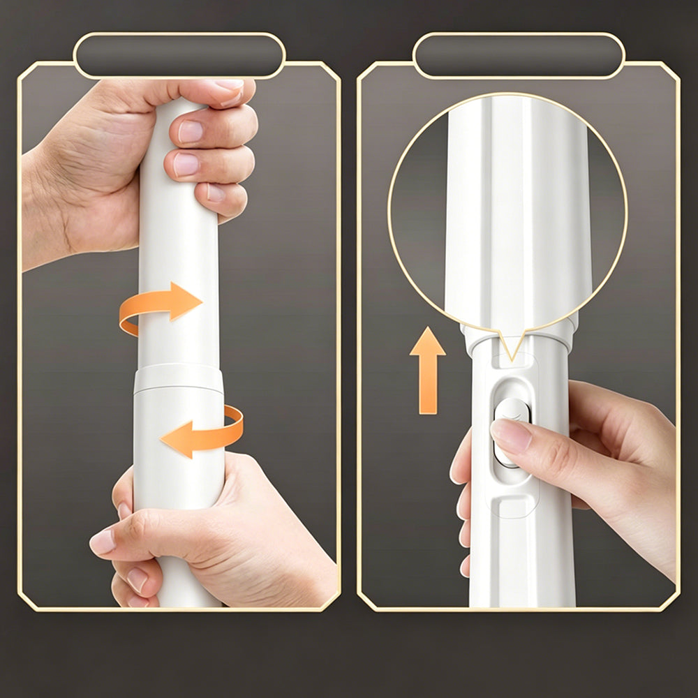 No Drilling Closet Rod 70-120cm Telescopic Clothes Rod for Closet Wardrobes